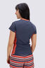 Macpac Women's Short Sleeve Rash Top, Odyssey/Burnt Sienna, hi-res