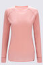 Macpac Women's Geothermal Long Sleeve Top, Coral Almond, hi-res