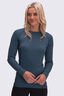 Macpac Women's Geothermal Long Sleeve Top, Strait Blue, hi-res