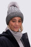 Macpac Flecked Pom Pom Beanie, Grey Fleck, hi-res