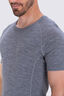 Macpac Men's 220 Merino Short Sleeve Top, Mid Grey Marle, hi-res