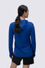 Macpac Women's Trail Long Sleeve Hooded Top, Bluing, hi-res
