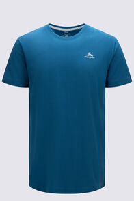 Macpac Men's Abel Tasman Topo Fairtrade Organic Short Sleeve T-Shirt, Moroccan Blue, hi-res
