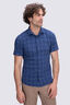 Macpac Men's Eclipse Short-Sleeve Shirt, Naval Academy Check, hi-res