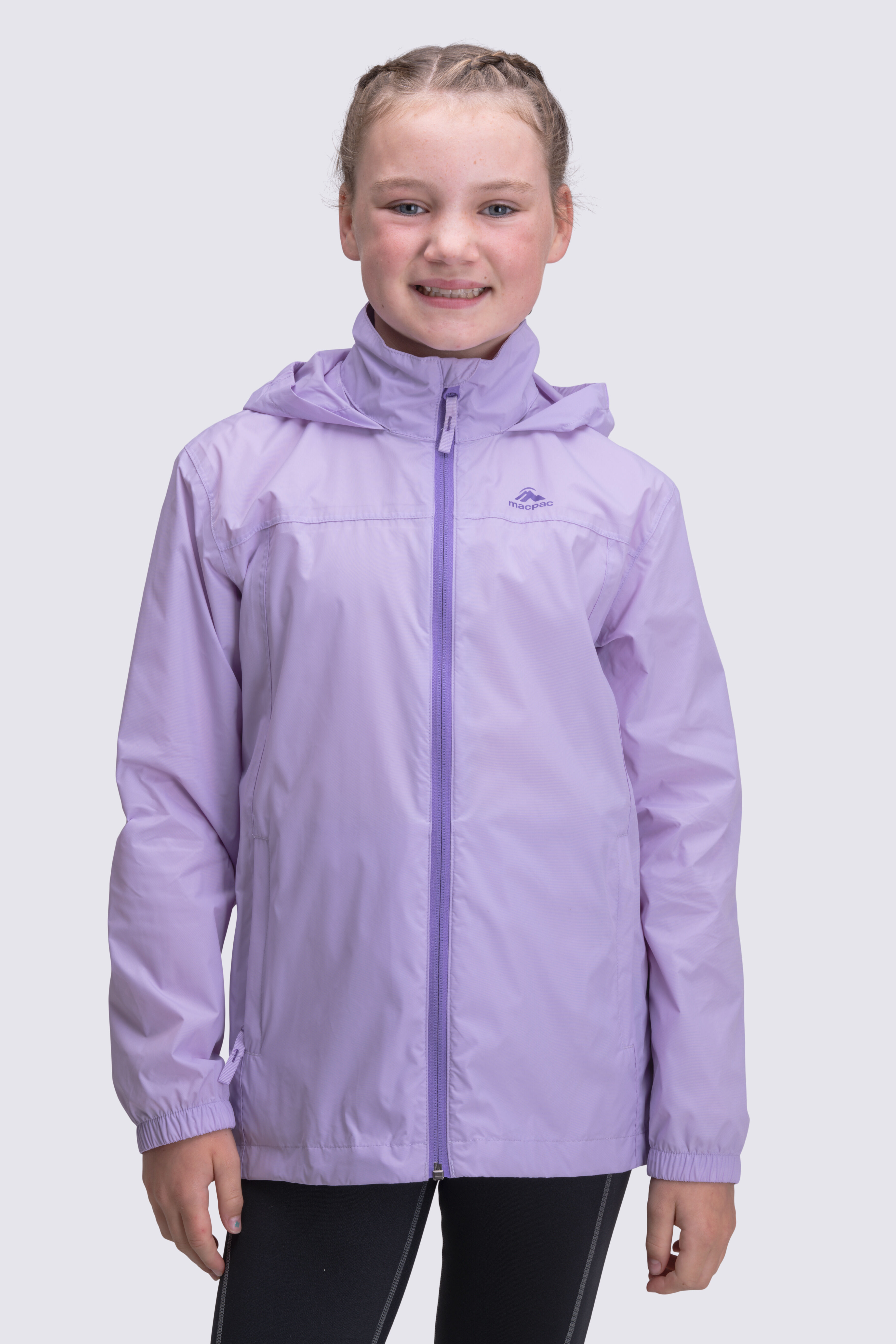Light purple sales rain jacket