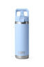 YETI® Rambler® Bottle with Straw Cap — 18 oz, Big Sky Blue, hi-res