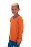 Macpac Kids' Geothermal Long Sleeve Top, Russet Orange, hi-res
