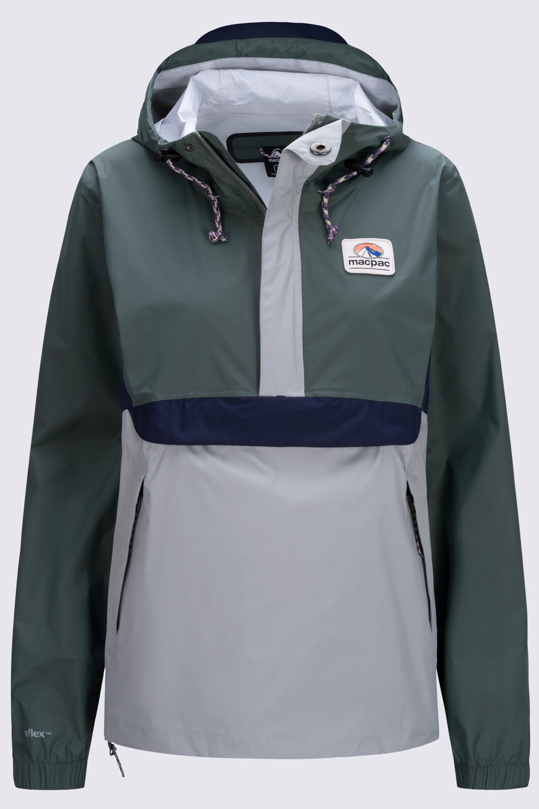 Macpac Women's Heritage Waterproof Anorak, DUCK GREEN, hi-res