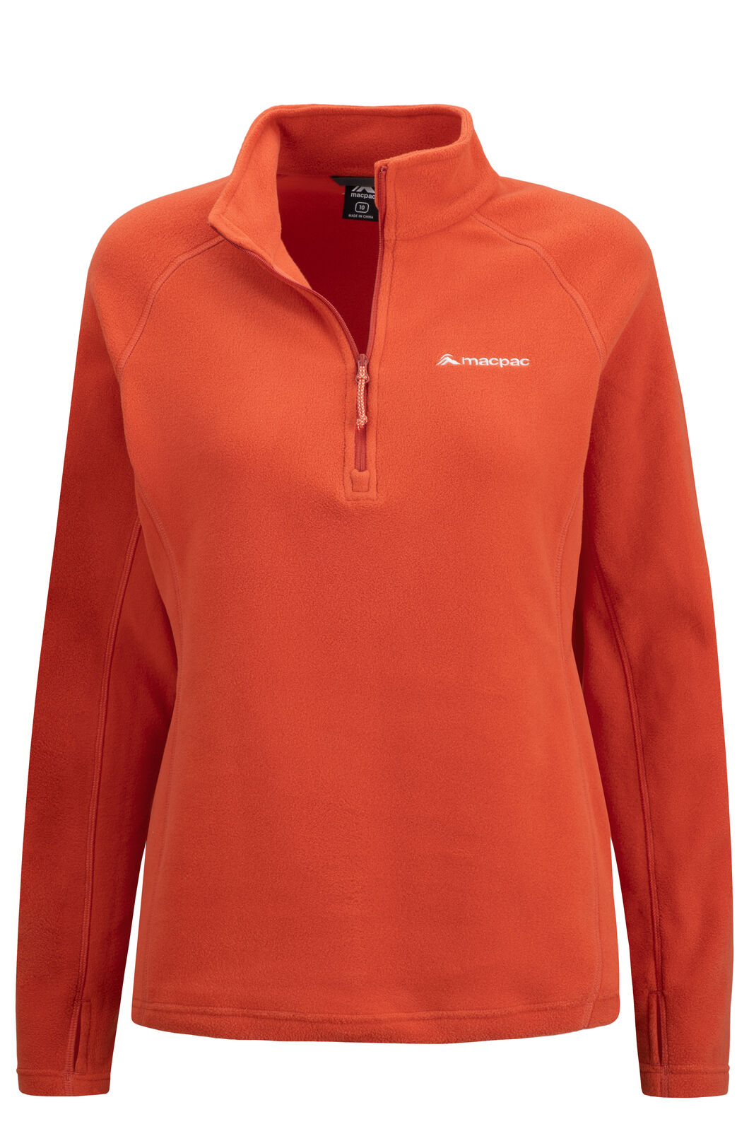 Macpac Women's Tui Fleece Pullover, Habanero, hi-res