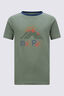 Macpac Kids&rsquo; Logo & Elements T-Shirt, Hedge Green, hi-res