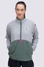 Macpac Women's Originals Fleece Pullover, Wrought Iron/Duck green, hi-res