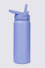 Macpac Insulated Wide Mouth Bottle with Straw Lid — 530ml, Periwinkle, hi-res