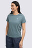 Macpac Women's Aoraki Topo Fairtrade Organic Short Sleeve T-Shirt, Goblin Blue, hi-res