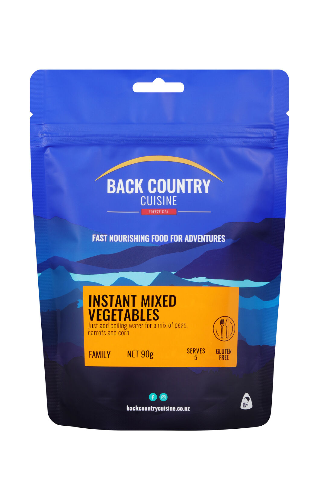 Back Country Instant Mixed Vegetables Macpac