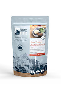 On Track Meals Australian Slow Cooked Steak 200g Ready-to-eat, None, hi-res