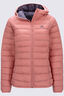 Macpac Women's Uber Light Hooded Down Jacket, Terracotta, hi-res