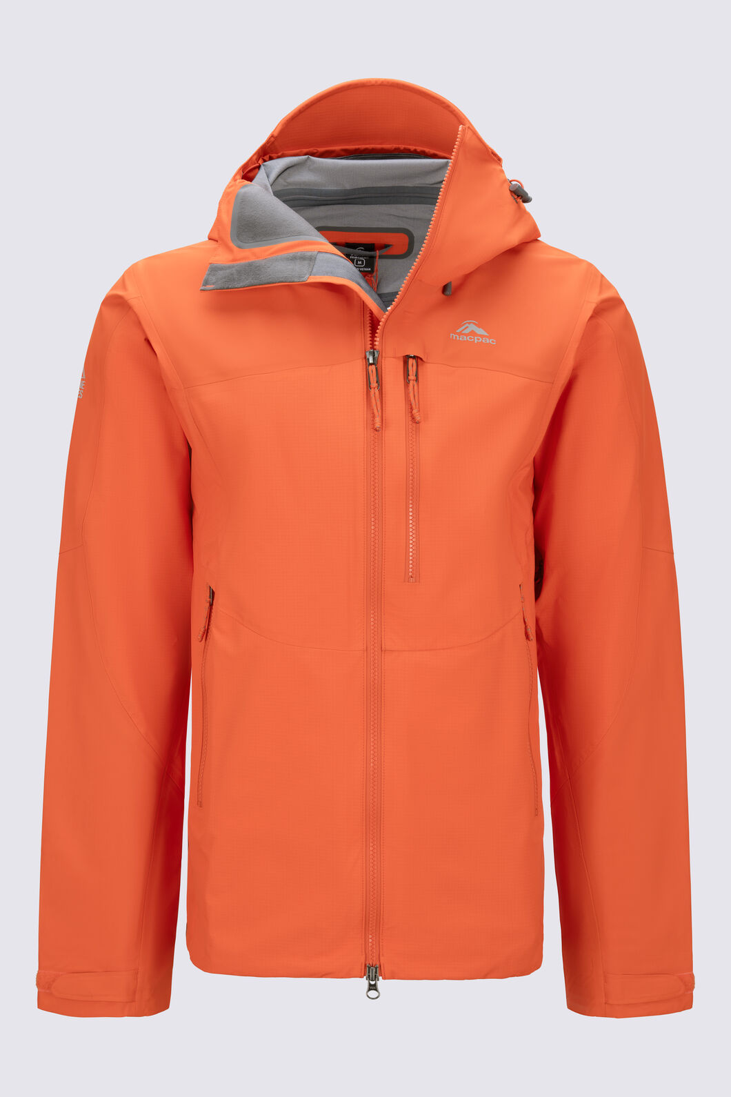 Macpac Men's Lightweight Prophet Rain Jacket, Tangerine Tango, hi-res