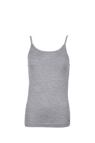 Macpac Women's 150 Merino Camisole, Light Grey Marle, hi-res