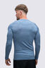 Macpac Men's 150 Merino Long Sleeve Top, Captains Blue Marle, hi-res