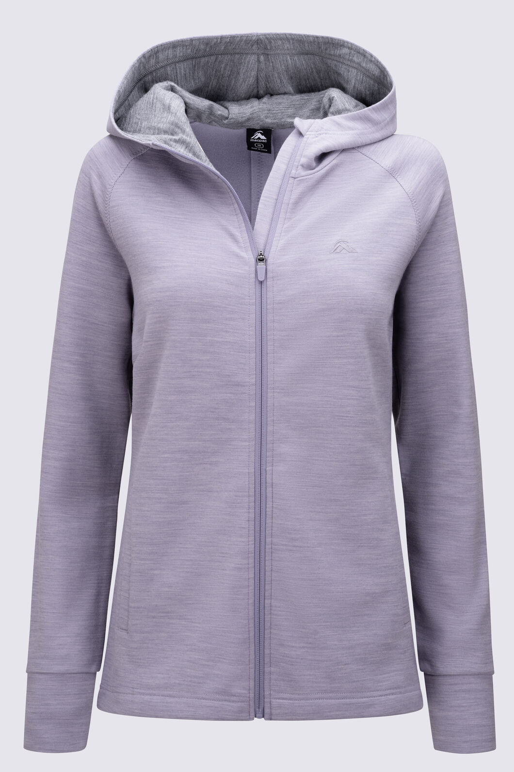 Macpac Women's Craigieburn Merino Blend Jacket, Lavender Grey Marle, hi-res