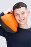 Macpac Kids' Halo Hooded Down Jacket, Naval Academy/Rust, hi-res