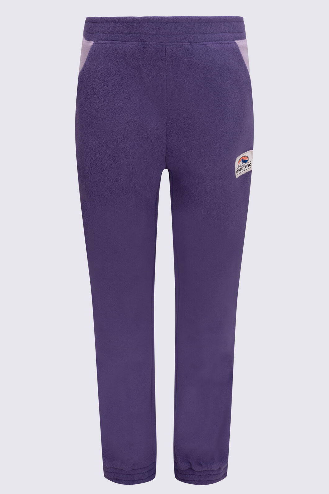 Macpac Kids' Heritage Fleece Pants, Loganberry/Seafog, hi-res