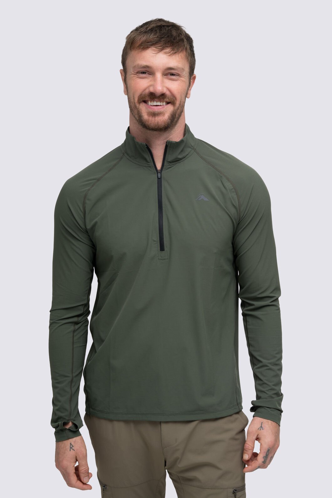 Macpac Men's Ambrose Pullover, Kambaba, hi-res