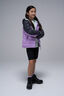 Macpac Kids' Halo Hooded Down Jacket, Asphalt/African Violet, hi-res