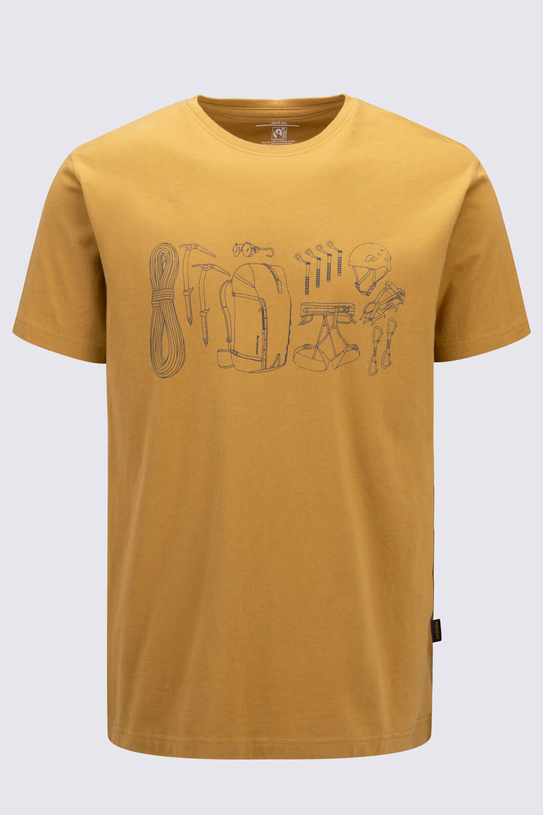 Macpac Men's Gear Fairtrade Organic Cotton T-Shirt, Maple, hi-res