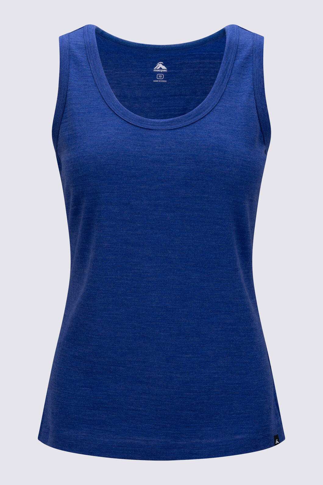 Macpac Women's Merino 180 Tank Top, Deep Ultramarine Marle, hi-res