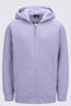 Macpac Kids' Waffle Sherpa Hooded Jacket, Wisteria, hi-res
