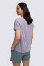 Macpac Women's Eva Short Sleeve T-Shirt, Lavender Grey, hi-res