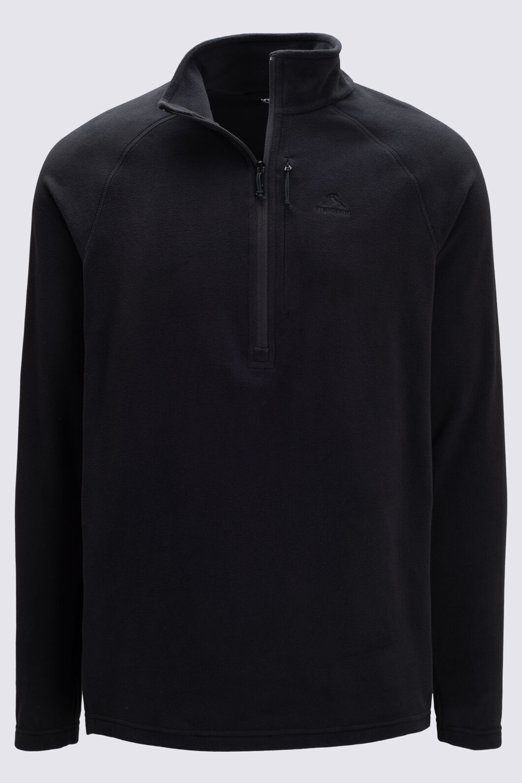 Macpac Men's Tui Fleece Pullover, True Black, hi-res