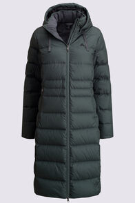 Macpac Women's Aurora Long Hooded Down Coat, Urban Chic, hi-res