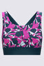Macpac Women's Southshore Bikini Top, DeepTeal/Shatter Print, hi-res
