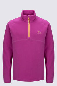 Macpac Kids' Ruru Fleece Pullover, Rose Violet, hi-res