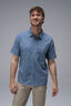 Macpac Men&rsquo;s Vale Short-Sleeve Shirt, Captains Blue, hi-res