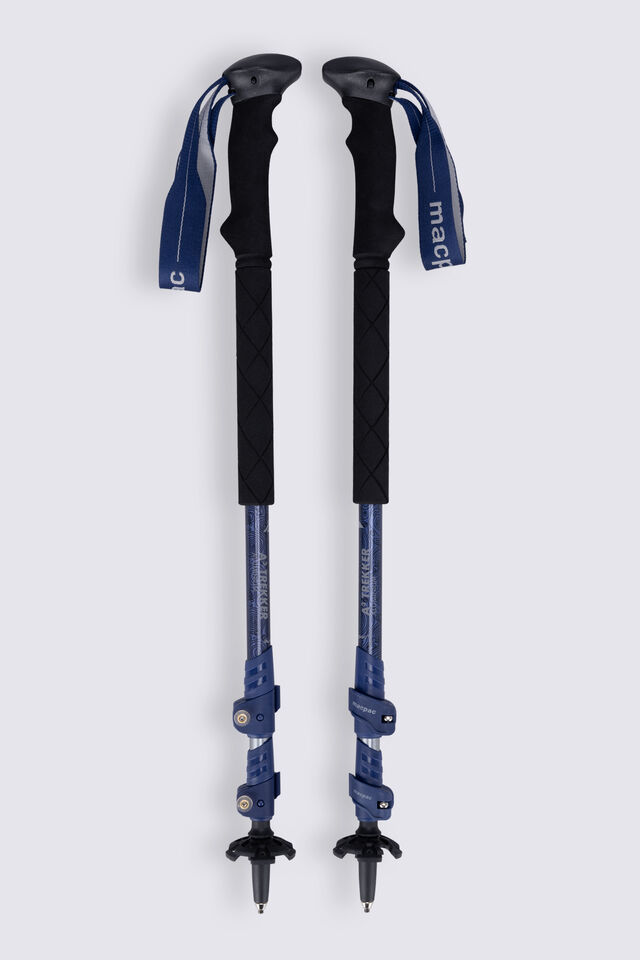 Macpac A3 Aluminium Hiking Poles, Blue, view 1
