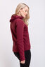 Macpac Women's Mountain Hooded Fleece Jacket, BURGUNDY, hi-res