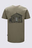 Macpac Men's Cameron Hut Fairtrade Organic Cotton Short Sleeve T-Shirt, Oil Green, hi-res
