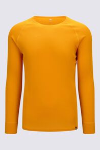 Macpac Men's Geothermal Long Sleeve Top, Dark Cheddar, hi-res
