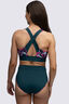 Macpac Women's Southshore Bikini Top, DeepTeal/Shatter Print, hi-res