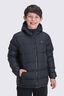 Macpac Kids' Halo Hooded Down Jacket, Black, hi-res