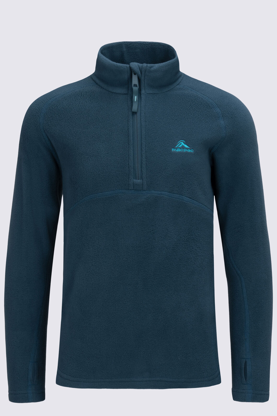 Macpac Kids' Ruru Fleece Pullover, Dark Sea, hi-res
