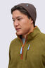Macpac Men's Transit Fleece Pullover, Dark Olive Heather, hi-res