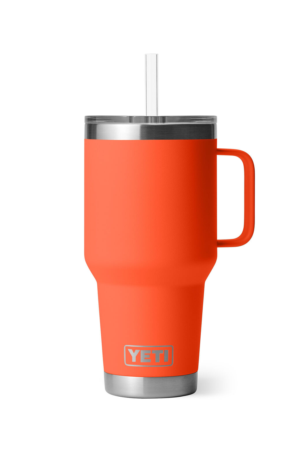 YETI® Rambler® Mug with Straw Cap — 35 oz, Papaya, hi-res