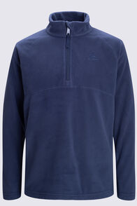 Macpac Kids' Tui Fleece Pullover, Navy, hi-res