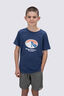 Macpac Kids' Wilderness Equipment Fairtrade Organic Short Sleeve T-Shirt, Oceana, hi-res