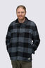 Macpac Men's Alma Fleece Lined Shirt, Turbulence Check, hi-res