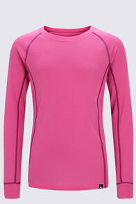 Macpac Kids' Geothermal Long Sleeve Top, Hot Pink, hi-res